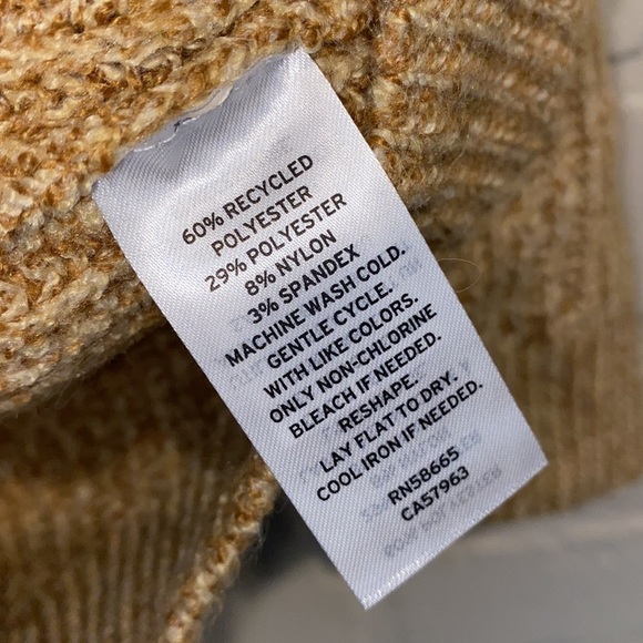 BP ribbed sweater stretch super soft crew knit marled xxs‎ oversized - Picture 4 of 4